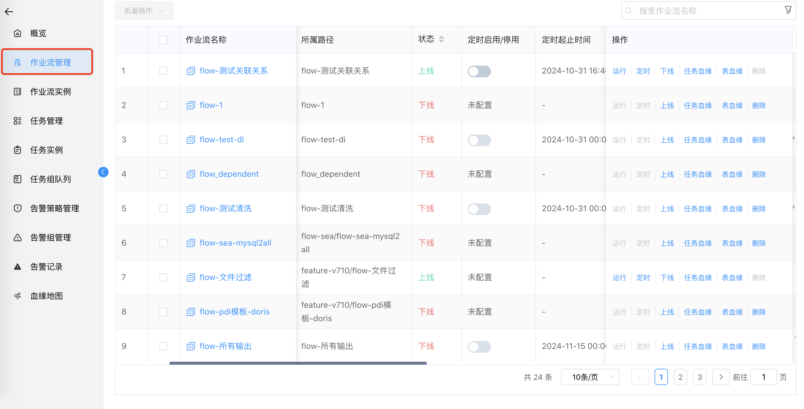作业流管理